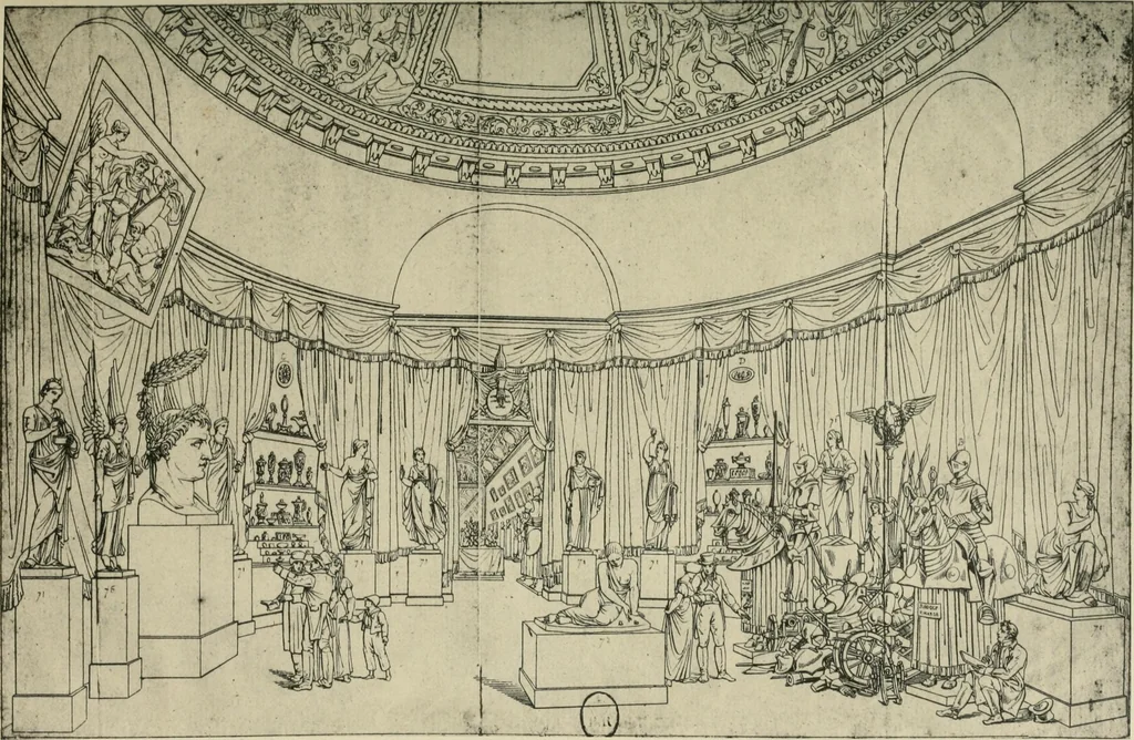 An illustration from Les conquêtes artistiques de la révolution et de l'empire; reprises et abandons des Alliés en 1815, leurs conséquences sur les Musées d'Europe, 1902, leaf 144