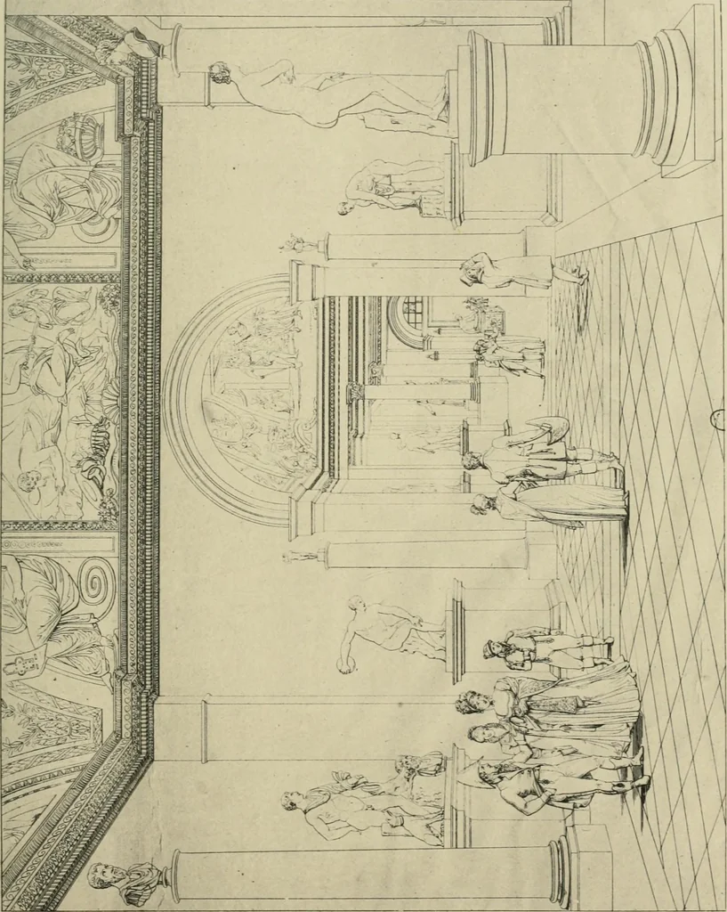 An illustration from Les conquêtes artistiques de la révolution et de l'empire; reprises et abandons des Alliés en 1815, leurs conséquences sur les Musées d'Europe, 1902, leaf 204