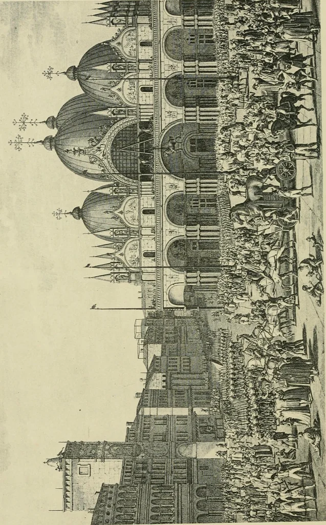 An illustration from Les conquêtes artistiques de la révolution et de l'empire; reprises et abandons des Alliés en 1815, leurs conséquences sur les Musées d'Europe, 1902, leaf 9