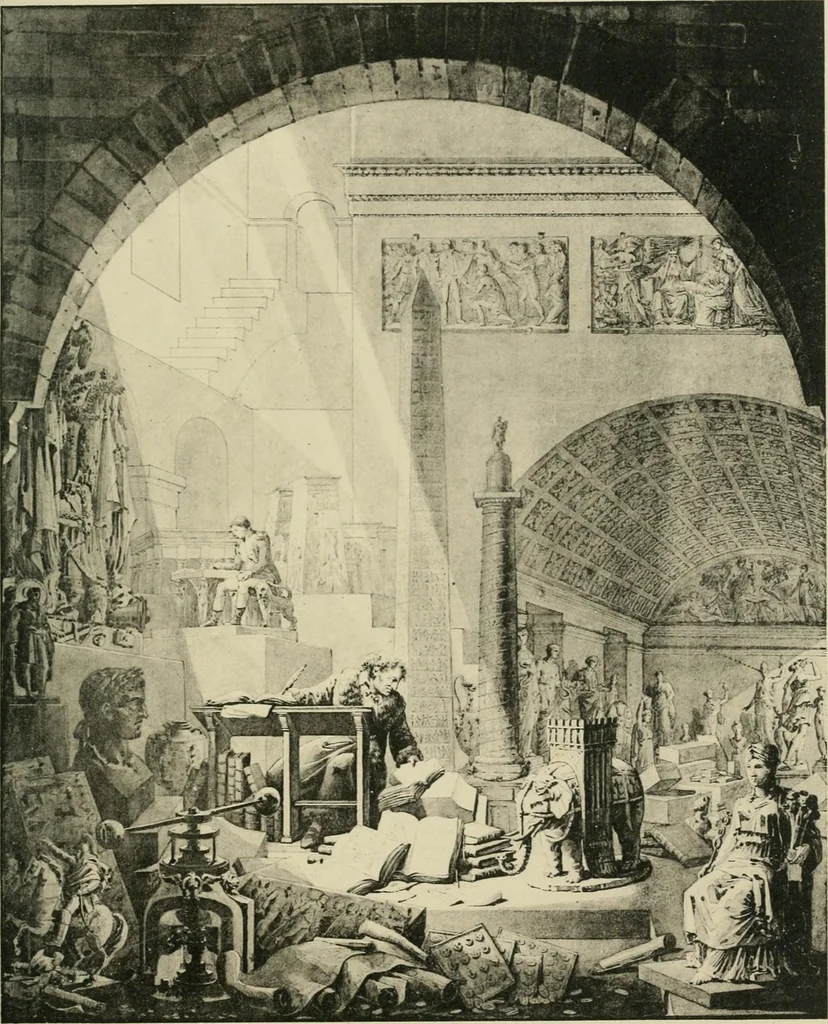 An illustration from Les conquêtes artistiques de la révolution et de l'empire; reprises et abandons des Alliés en 1815, leurs conséquences sur les Musées d'Europe, 1902, leaf 90