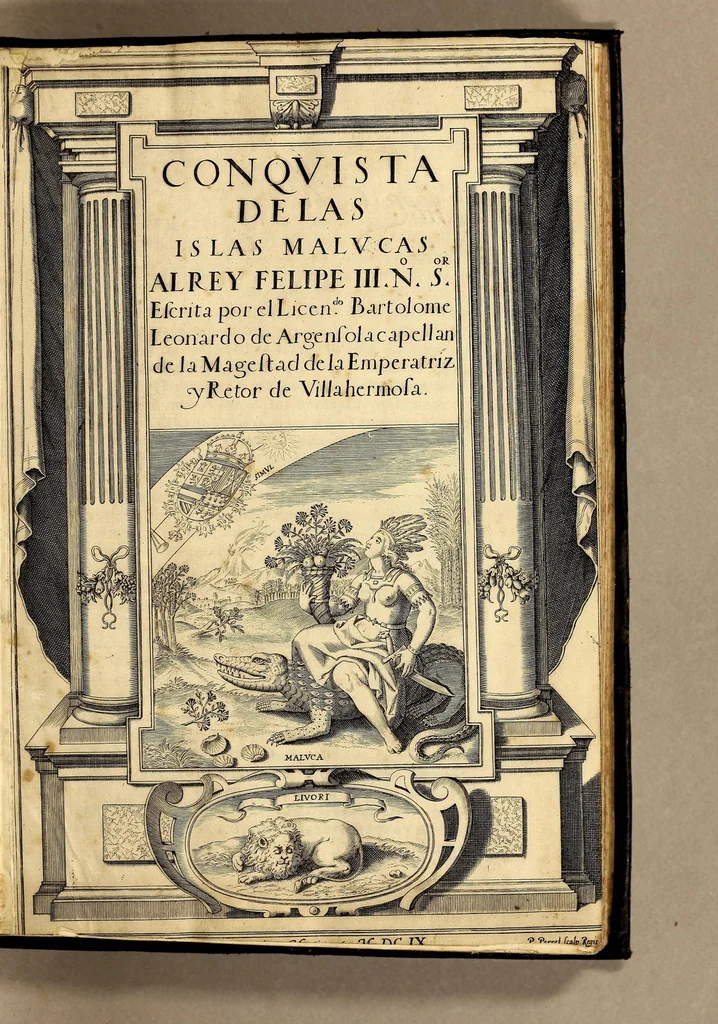 An illustration from Conquista de las islas Malucas., 1609, leaf 5