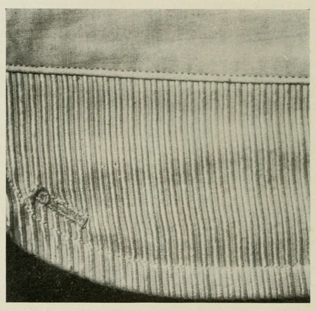 An illustration from The conservation of textiles, 1921, leaf 44
