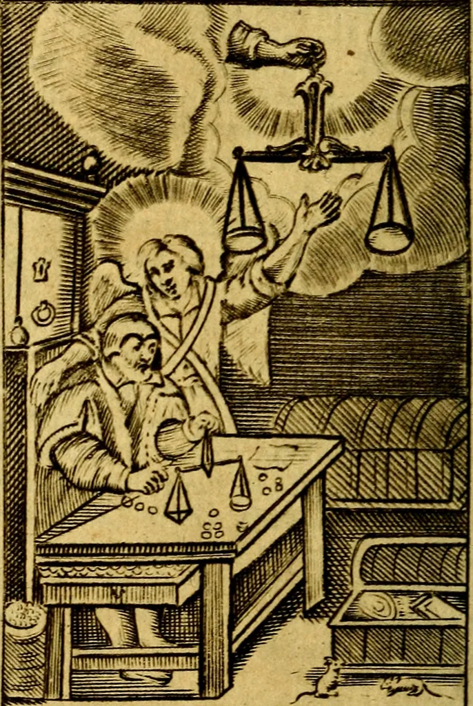 An illustration from The considerations of Drexelius upon eternity, 1716, leaf 65
