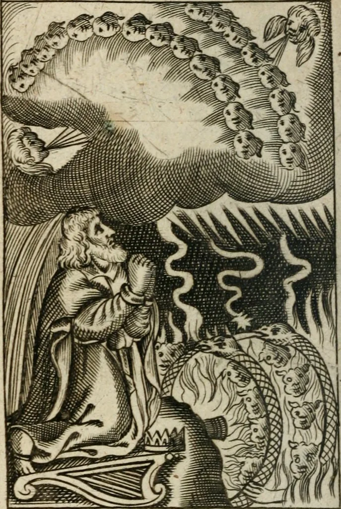 An illustration from The considerations of Drexelius upon eternity, 1689, leaf 107