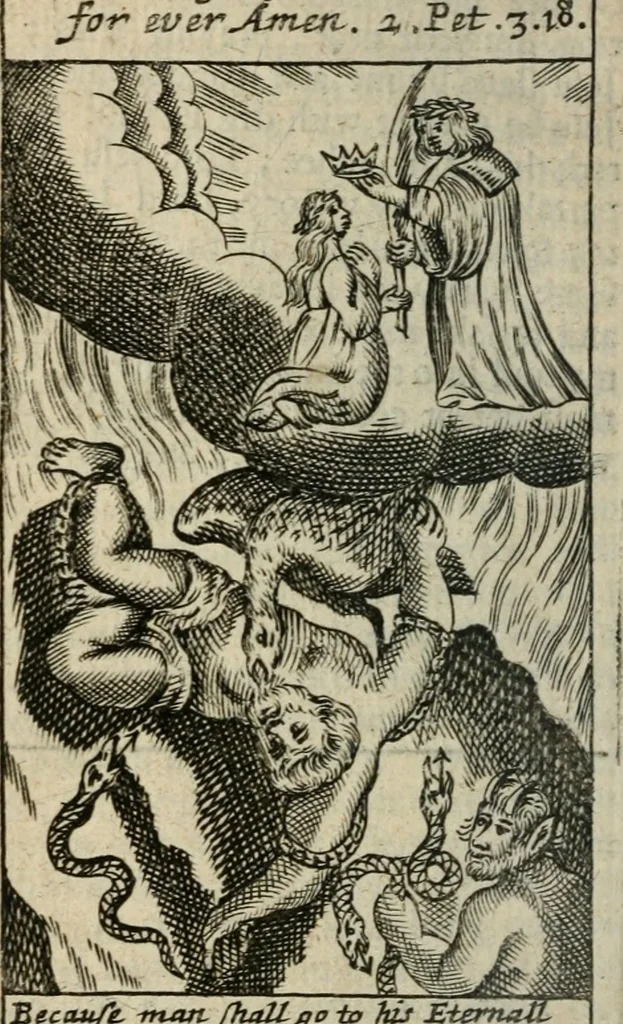 An illustration from The considerations of Drexelius upon eternity, 1689, leaf 127