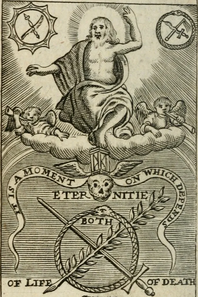 An illustration from The considerations of Drexelius upon eternity, 1689, leaf 211