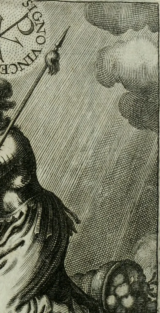 An illustration from Constancia de la Fee, y aliento de la nobleza española, 1684, leaf 8