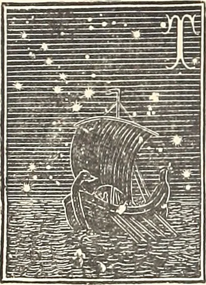 An illustration from The constellations and how to find them; 13 maps, showing the position of the constellations in the sky during each month of any year. A popular and simple guide to a knowledge of the starry heavens, with introduction, general explanations, and a separate description of each map, 1887, leaf 15