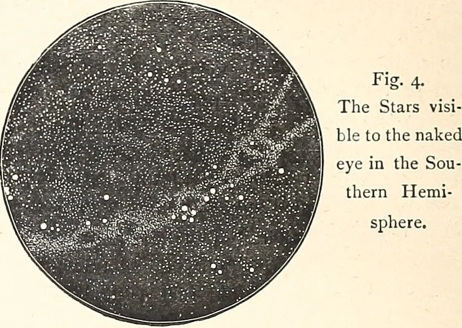 An illustration from The constellations and how to find them; 13 maps, showing the position of the constellations in the sky during each month of any year. A popular and simple guide to a knowledge of the starry heavens, with introduction, general explanations, and a separate description of each map, 1887, leaf 17
