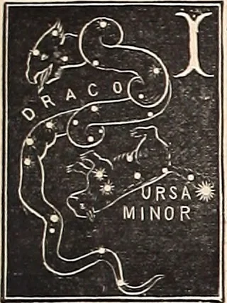 An illustration from The constellations and how to find them; 13 maps, showing the position of the constellations in the sky during each month of any year. A popular and simple guide to a knowledge of the starry heavens, with introduction, general explanations, and a separate description of each map, 1887, leaf 26
