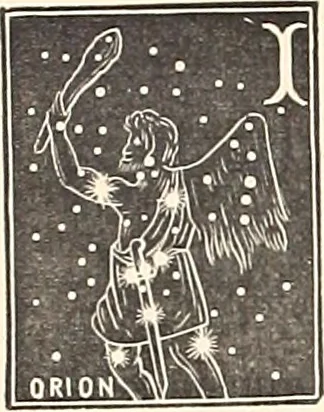 An illustration from The constellations and how to find them; 13 maps, showing the position of the constellations in the sky during each month of any year. A popular and simple guide to a knowledge of the starry heavens, with introduction, general explanations, and a separate description of each map, 1887, leaf 33