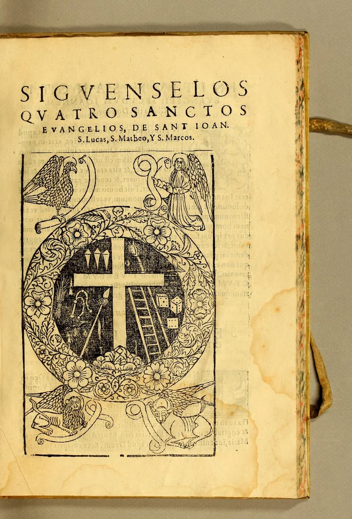 An illustration from Constituciones añadidas por los virreyes, Marques de Montesclaros, y Principe de Esquilache, : a las que hizo el virrey don Francisco de Toledo para la Real Vniuersidad, y Estudio General de San Marcos de la Ciudad de los Reyes del Piru. Confirmadas, y declaradas por el rey nuestro señor don Felipe Quarto, en su Consejo Real de las Indias, 1624, leaf 19