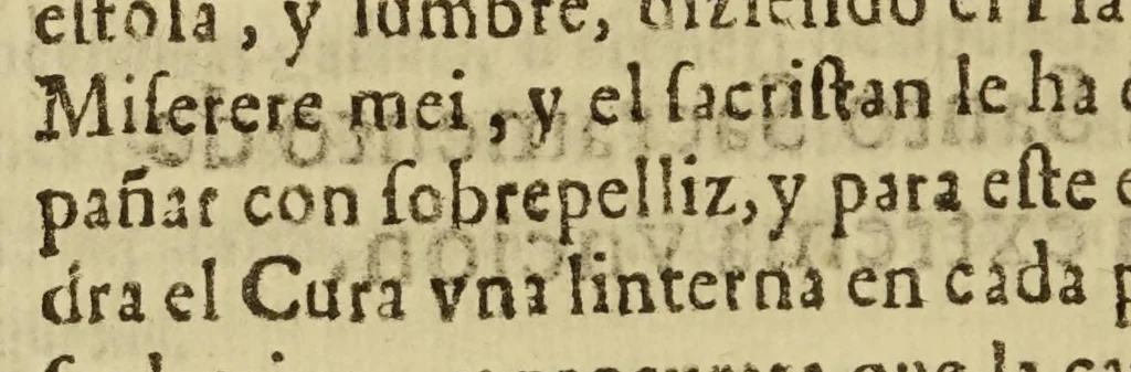 An illustration from Constituciones synodales, 1677, leaf 164