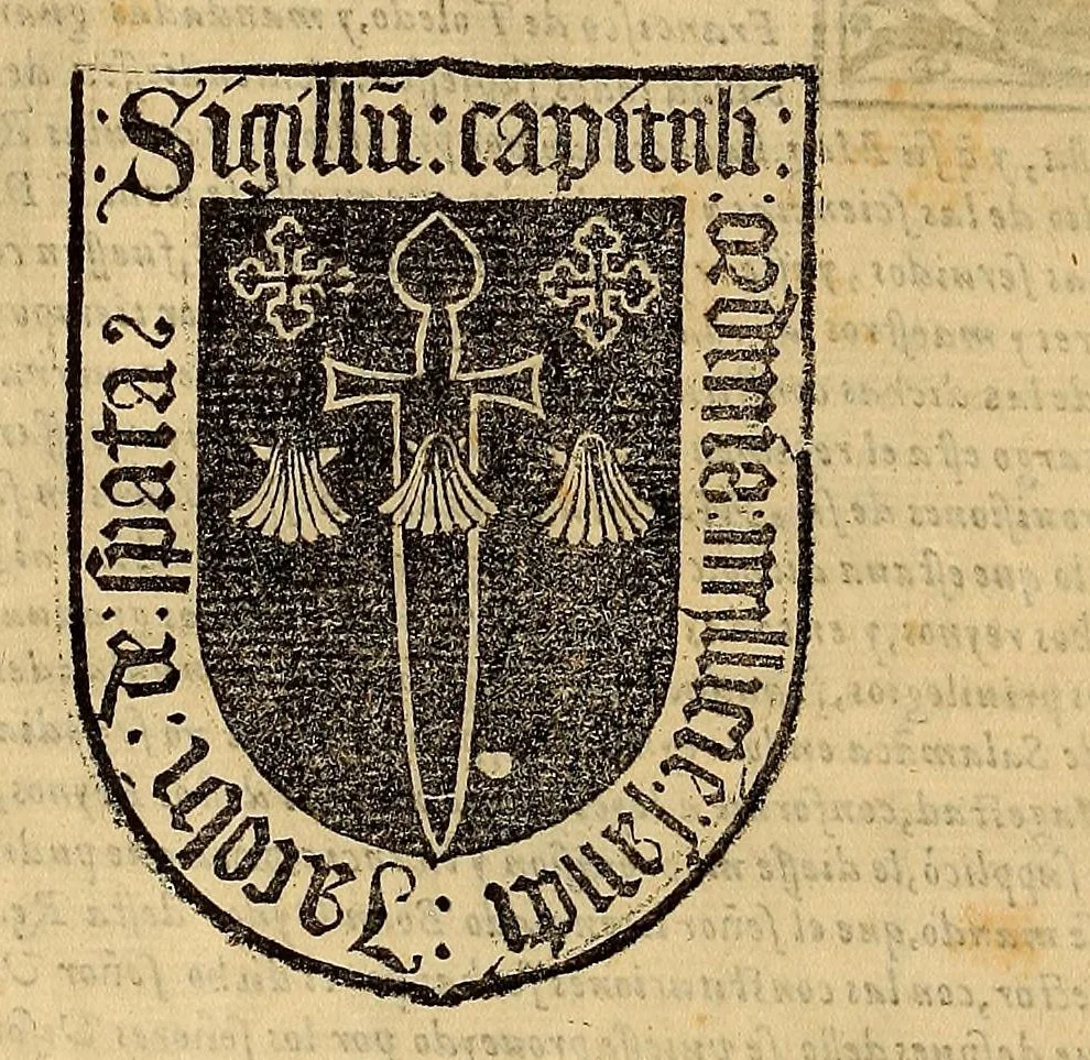 An illustration from Constituciones y ordenanças de la Vniuersidad, y Studio General de la Ciudad de los Reyes del Piru, 1602, leaf 8