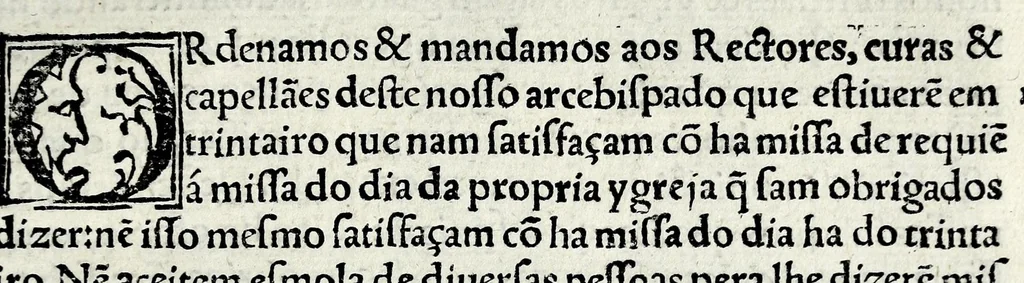 An illustration from Constituições do arcebispado Deuora : nouamente feitas por mandado do illustrissimo e reuerendissimo señor dom Ioam de Mello, arcebispo do dito arcebispado, &c, 1565, leaf 103