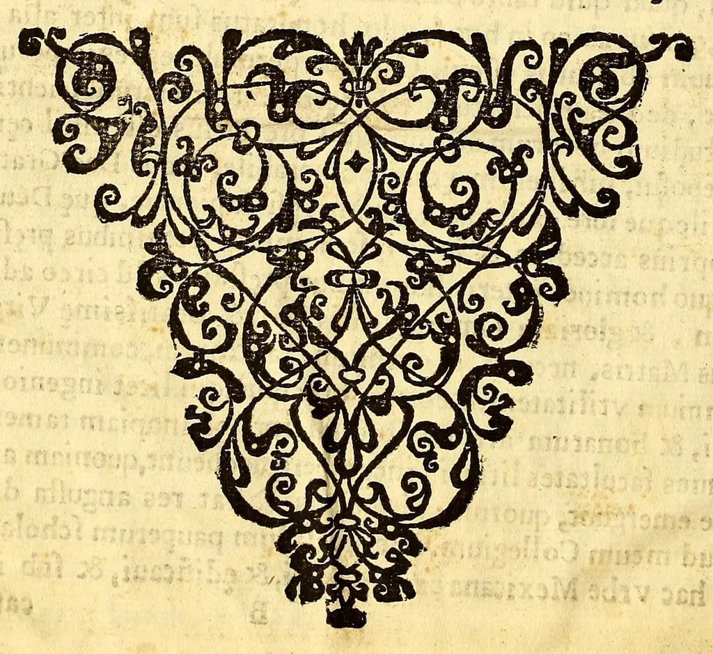 An illustration from Constitutiones huius insignis Collegij veteris Diuae Mariae omnium Sanctorum, 1646, leaf 12