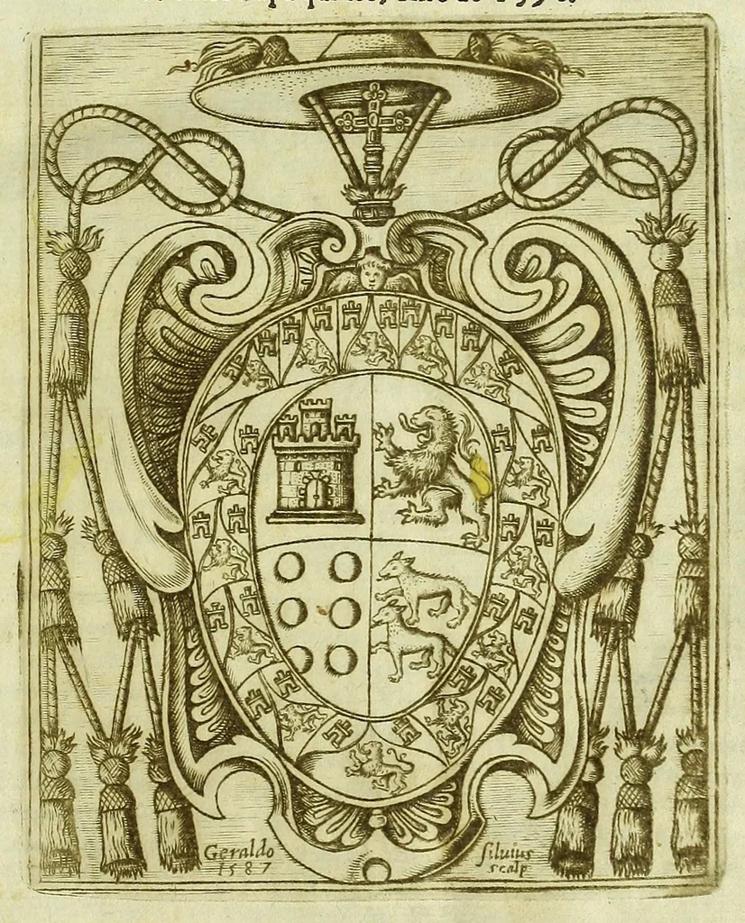An illustration from Constitvciones, compiladas, hechas y ordenadas por Rodrigo de Castro, 1591, leaf 3