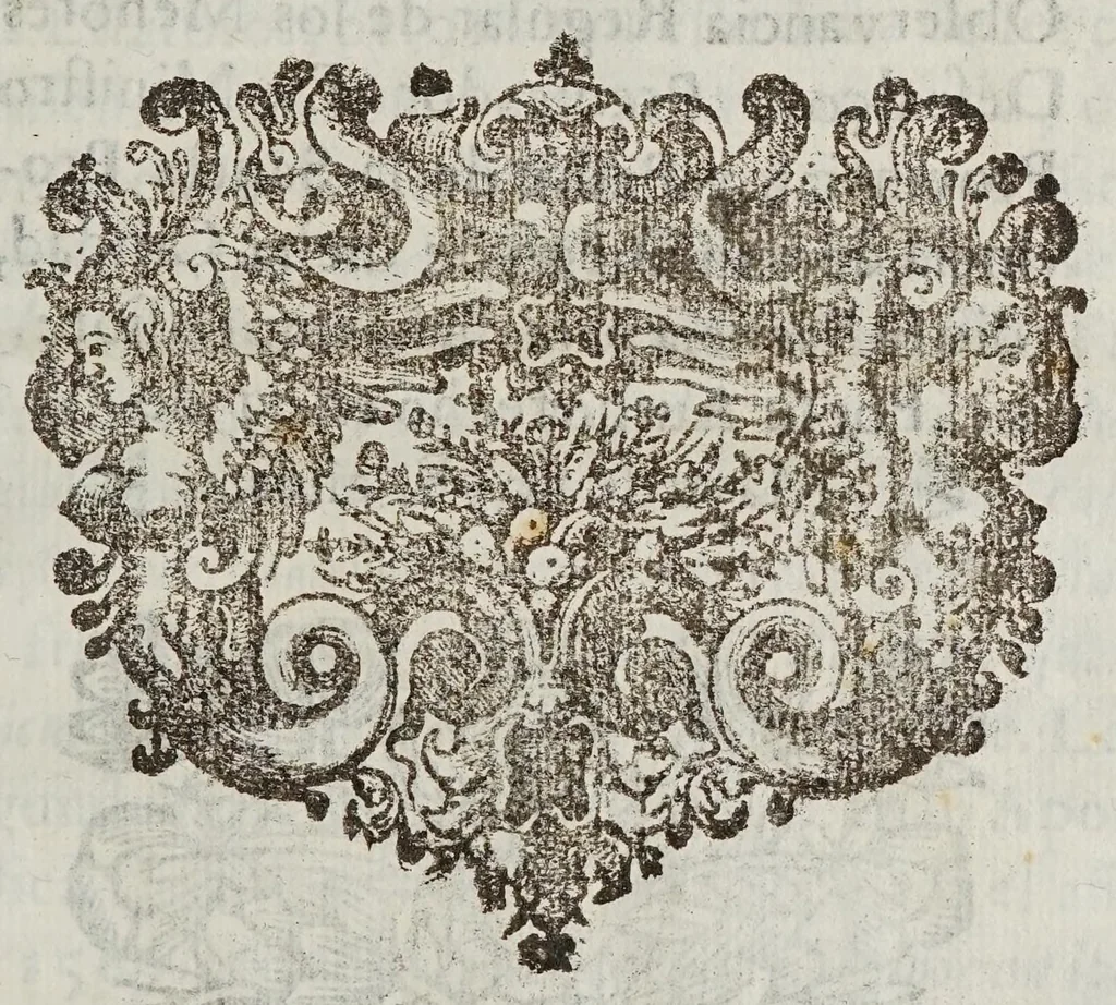 An illustration from Constitvciones de la Provincia de San Diego de México de los Menores Descalços de la mas estrecha observancia regular de N.S.P.S. Francisco en esta Nueva-España, 1698, leaf 21