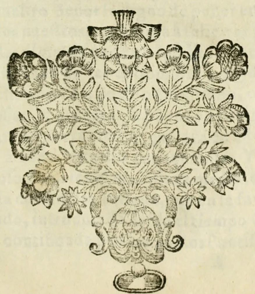 An illustration from Constitvciones synodales del obispado de Salamanca. Copiladas, hechas, y promulgadas por Pedro Carrillo de Acuña, en la Synodo, que se celebro en su Iglesia Cathedral de la dicha ciudad, el mes de abril de 1654, 1656, leaf 14