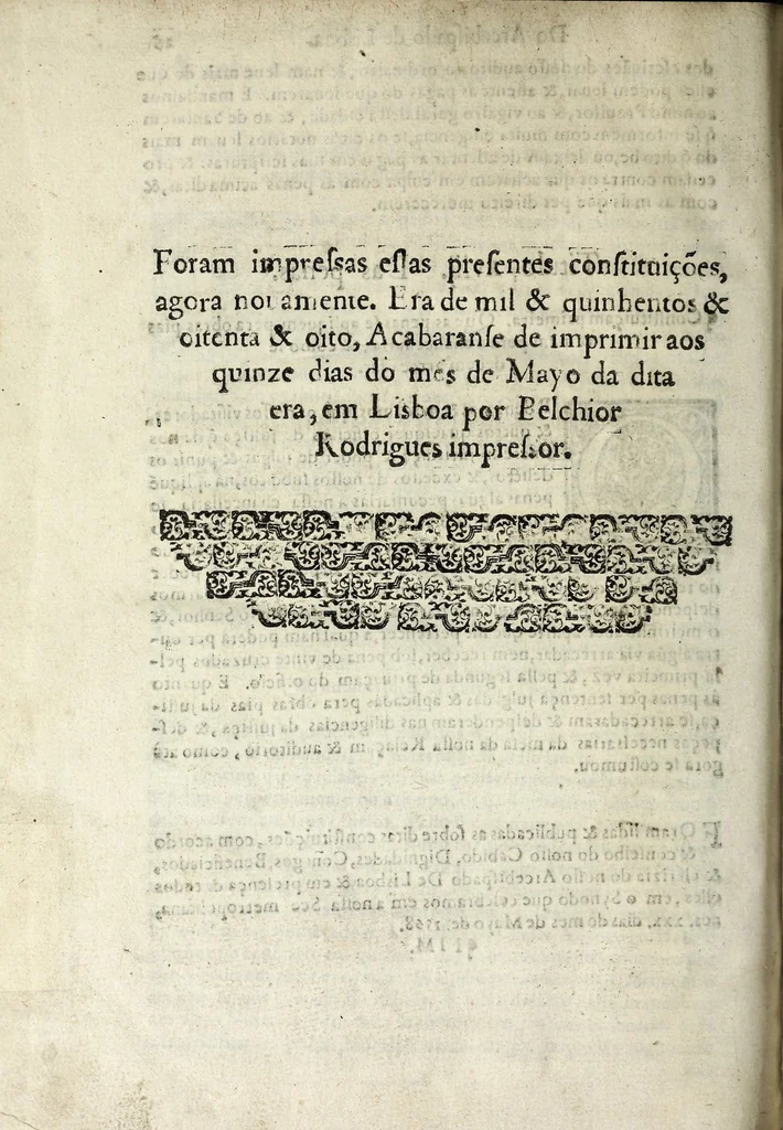 An illustration from Constitvicōes do arcebispado de Lisboa : assi as antigas como as extrauagantes primeyras & segundas, 1588, leaf 280