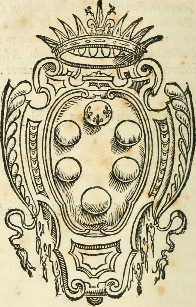 An illustration from Constitvtiones insignis, et cillegiatae ecclesiae Sancti Lavrentii Florent, 1617, leaf 205