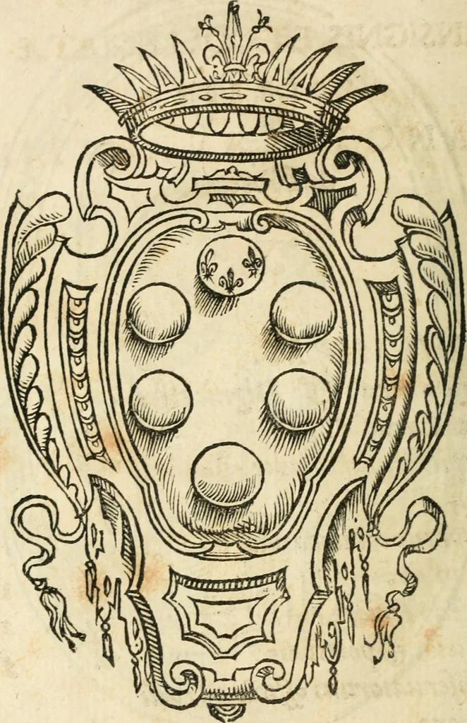 An illustration from Constitvtiones insignis, et cillegiatae ecclesiae Sancti Lavrentii Florent, 1617, leaf 9