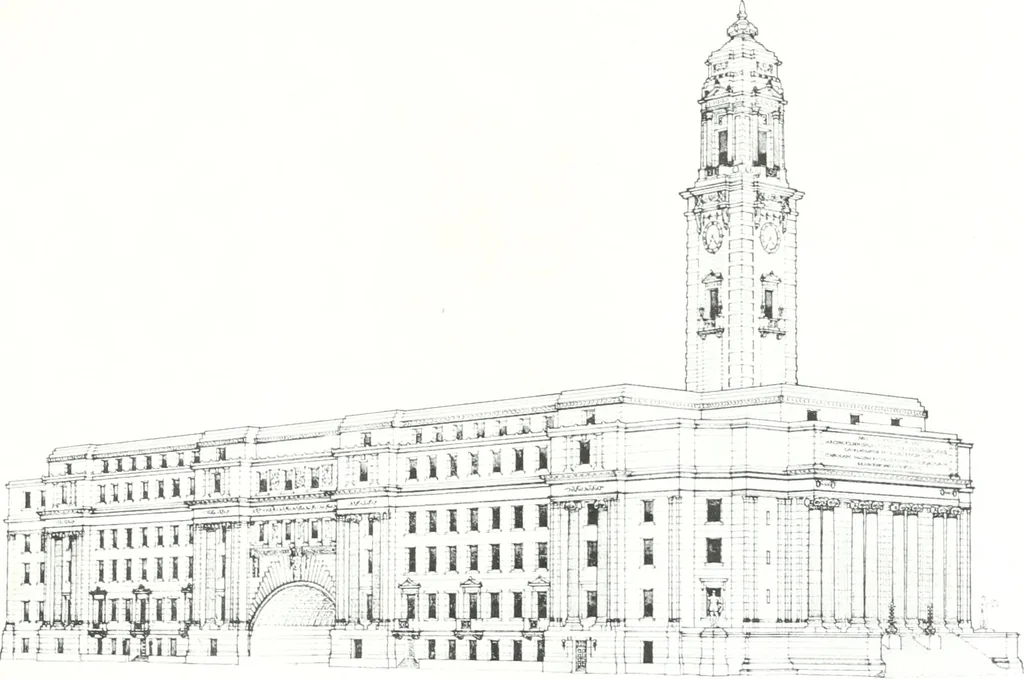 An illustration from Construction : a journal for the architectural engineering and contracting interests of Canada, 1913, leaf 154