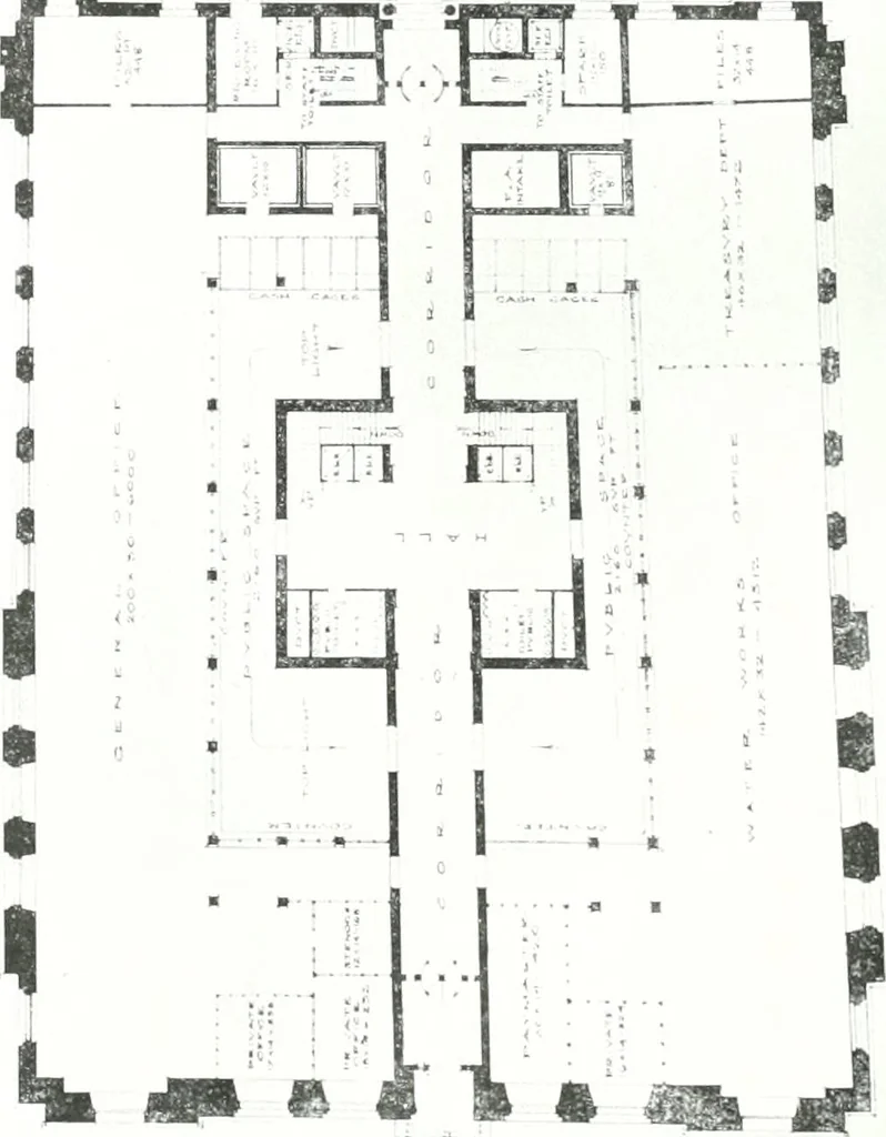 An illustration from Construction : a journal for the architectural engineering and contracting interests of Canada, 1913, leaf 157