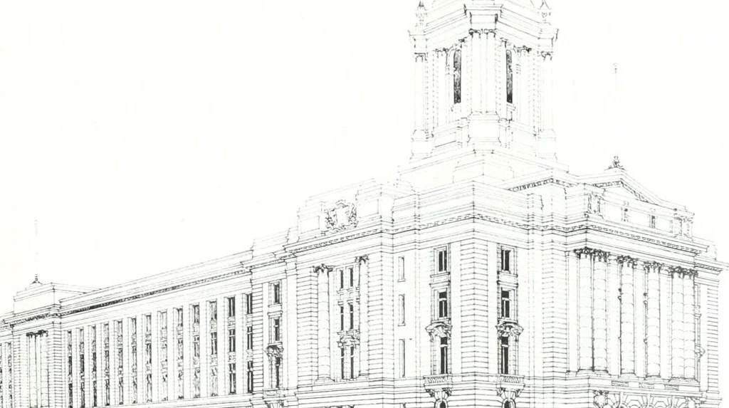 An illustration from Construction : a journal for the architectural engineering and contracting interests of Canada, 1913, leaf 162