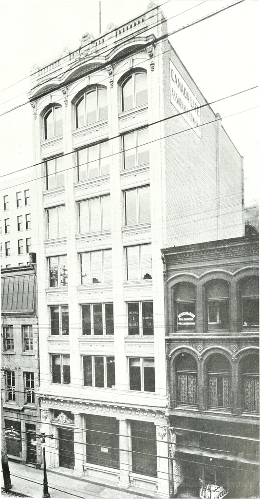 An illustration from Construction : a journal for the architectural engineering and contracting interests of Canada, 1913, leaf 180