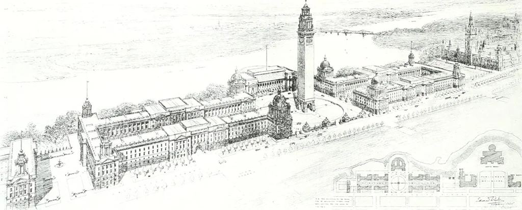 An illustration from Construction : a journal for the architectural engineering and contracting interests of Canada, 1913, leaf 181