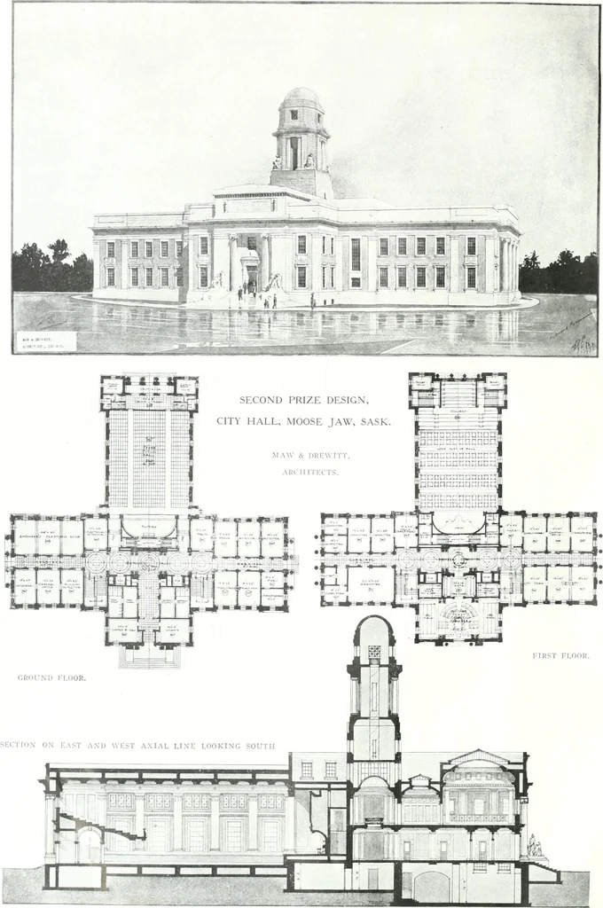 An illustration from Construction : a journal for the architectural engineering and contracting interests of Canada, 1913, leaf 19
