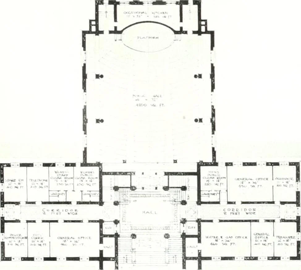 An illustration from Construction : a journal for the architectural engineering and contracting interests of Canada, 1913, leaf 20