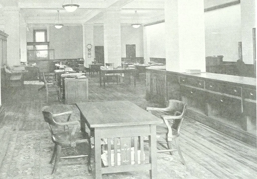 An illustration from Construction : a journal for the architectural engineering and contracting interests of Canada, 1913, leaf 222