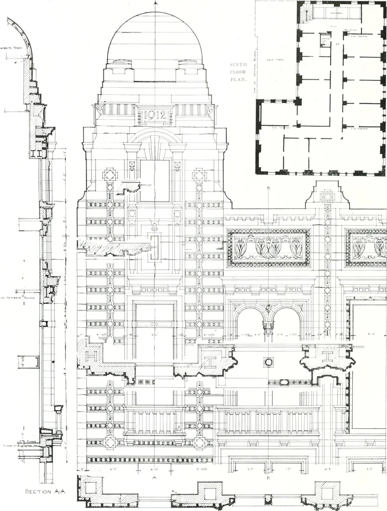 An illustration from Construction : a journal for the architectural engineering and contracting interests of Canada, 1913, leaf 299