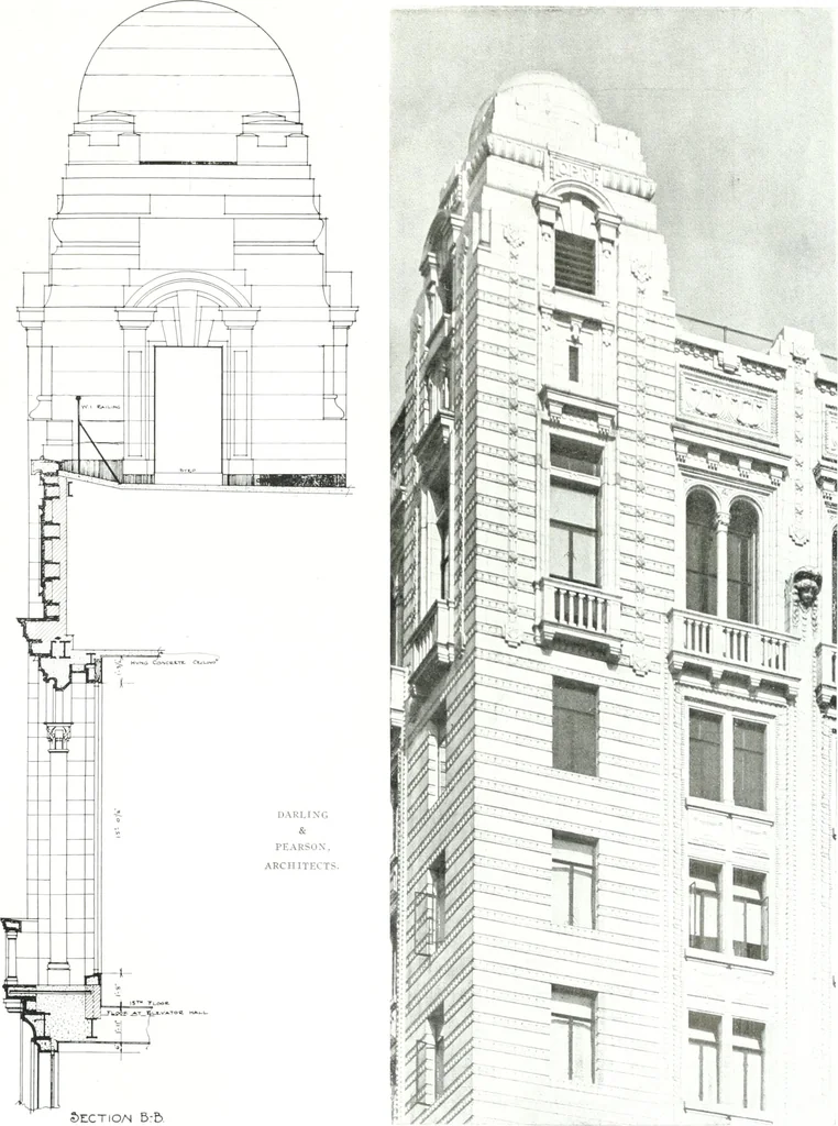 An illustration from Construction : a journal for the architectural engineering and contracting interests of Canada, 1913, leaf 300