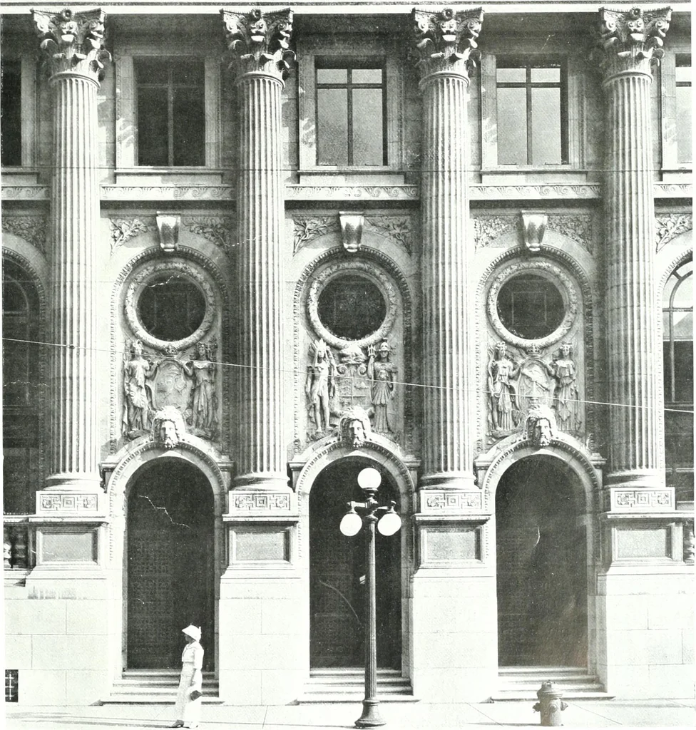 An illustration from Construction : a journal for the architectural engineering and contracting interests of Canada, 1913, leaf 340