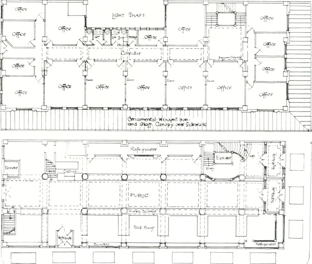 An illustration from Construction : a journal for the architectural engineering and contracting interests of Canada, 1913, leaf 378