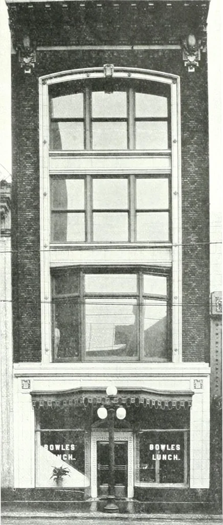 An illustration from Construction : a journal for the architectural engineering and contracting interests of Canada, 1913, leaf 90
