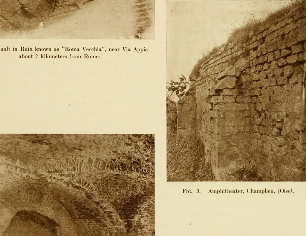 An illustration from The construction of Lombard and Gothic vaults, 1911, leaf 16