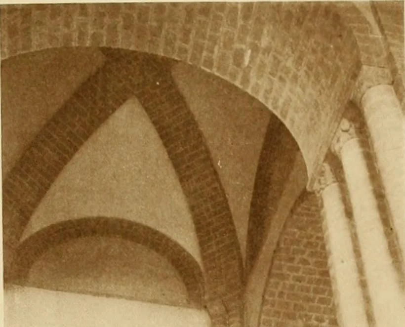 An illustration from The construction of Lombard and Gothic vaults, 1911, leaf 34