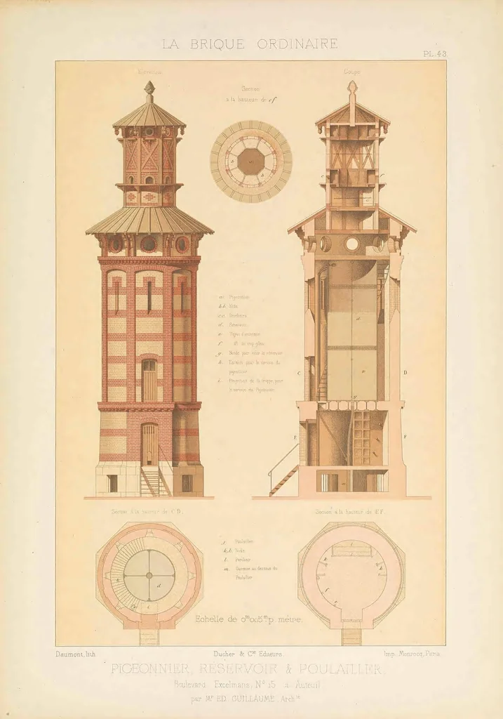 An illustration from Constructions en briques; la brique ordinaire au point de vue décoratif, 1878, leaf 141