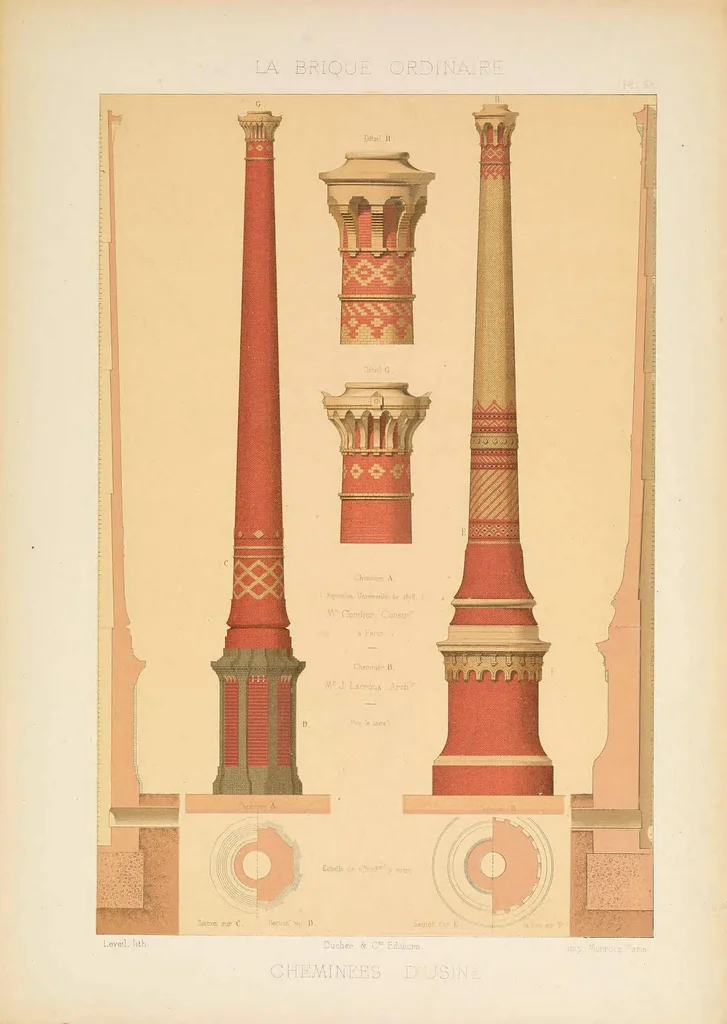An illustration from Constructions en briques; la brique ordinaire au point de vue décoratif, 1878, leaf 173