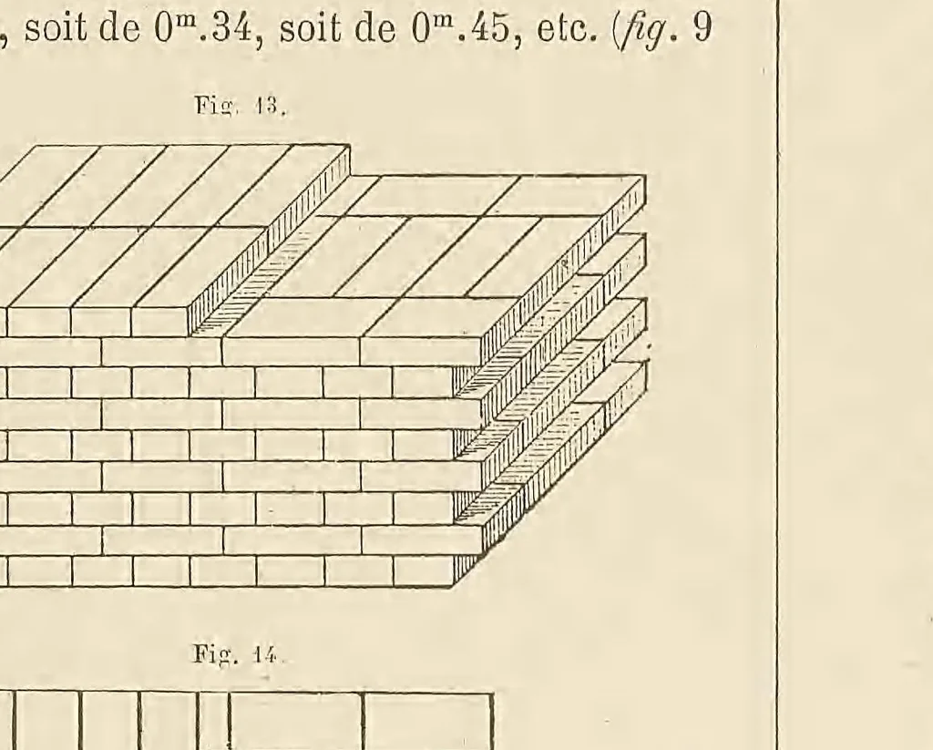 An illustration from Constructions en briques; la brique ordinaire au point de vue décoratif, 1878, leaf 35