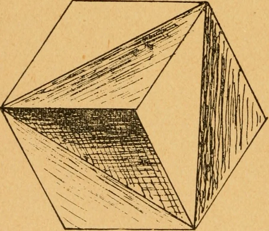 An illustration from Construction work in cardboard and paper for grades I to IV, without the use of tools; with a course in woodwork for the fifth grade, 1900, leaf 103