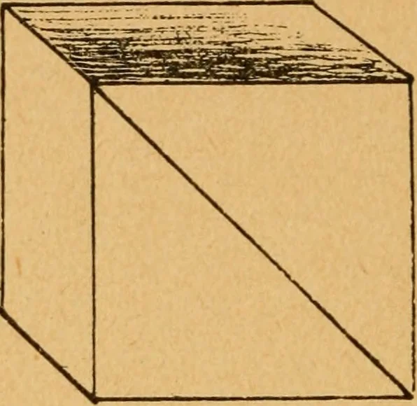 An illustration from Construction work in cardboard and paper for grades I to IV, without the use of tools; with a course in woodwork for the fifth grade, 1900, leaf 75