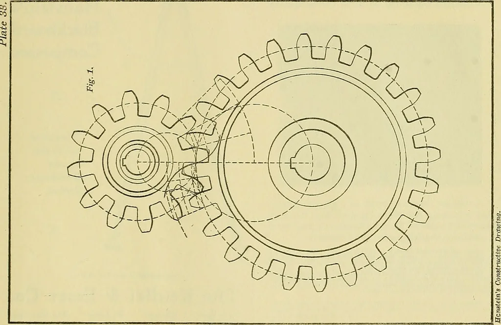 An illustration from Constructive drawing. A text-book for home instruction, high schools, manual training schools, technical schools and universities, 1904, leaf 76