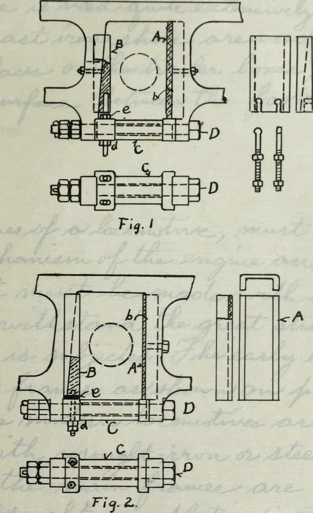 An illustration from Constructive features of the American locomotive, 1906, leaf 292