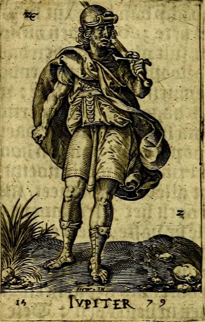 An illustration from Const-toonneel, inhoudende de beschrijvinghe ende XL. heerlijcke afbeeldindinghen onses Heeren Jesu Christi, met sijne apostelen, ende evangelisten, midtsgaders de hooft-deuchden ende ondeuchden. Ende ten laetsten de seven planeten. In coper gesneden door Johannis Wierix. De beschrijvinge is vergadert wt de H. Schrift ende soander soermaerde autheuren tot stichtinghe ende soermakinghe aller menschen, door N.D.C, 1609, leaf 101