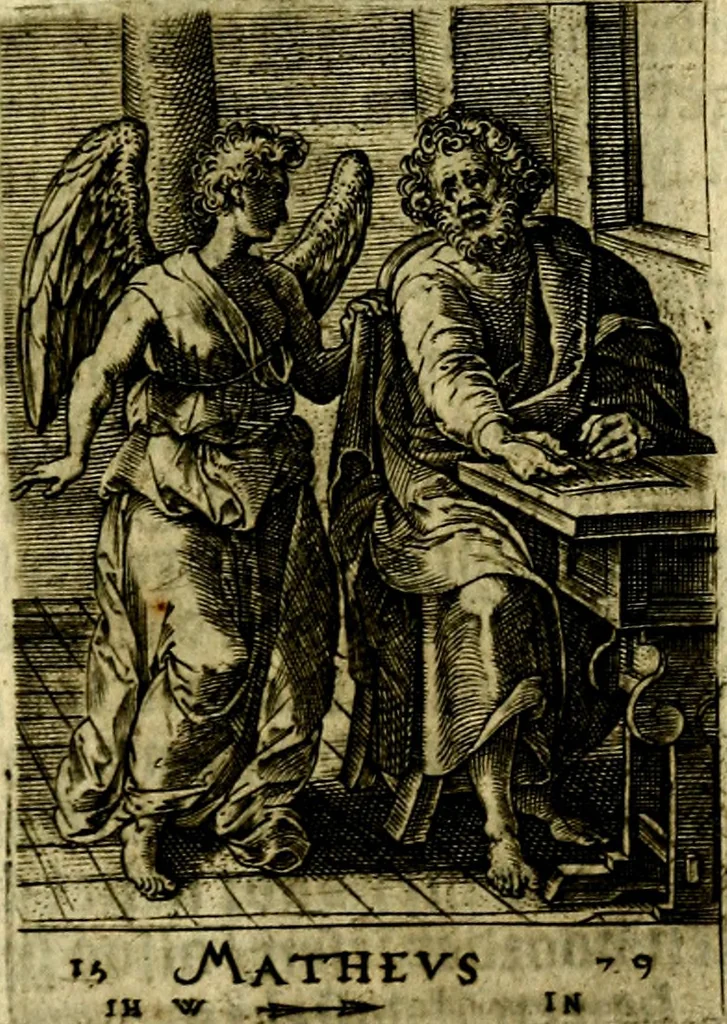 An illustration from Const-toonneel, inhoudende de beschrijvinghe ende XL. heerlijcke afbeeldindinghen onses Heeren Jesu Christi, met sijne apostelen, ende evangelisten, midtsgaders de hooft-deuchden ende ondeuchden. Ende ten laetsten de seven planeten. In coper gesneden door Johannis Wierix. De beschrijvinge is vergadert wt de H. Schrift ende soander soermaerde autheuren tot stichtinghe ende soermakinghe aller menschen, door N.D.C, 1609, leaf 50